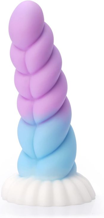 Realistic Monster Silicone Dildo - 7.8" Shaped Liquid Dildo with Strong Suction Cup, Huge Thick Sex Toy for Women, Anal Plug Adult Prostate Massager Sex Toy
