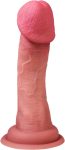 8.7 Inch Thick Realistic Dildo with Suction Cup, Large Glans Penis with Curved Shaft, Soft Skin Texture, G-Spot Massage & Hands Free Play, Body Safe Silicone Big Anal Dildo for Women, Men & Couples