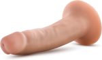 5" Realistic Dildo for Beginners - Triple Density, Ultra-Soft Posable Shaft for G Spot Anal Play, Hands-Free Suction Cup Base, Strap-On Compatible - Adult Sex Toy for Men, Women & Couple - Beige