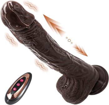 9 Inch Silicone Dick Realistic Adult Toy for Women with Strong Suction Cup and Remote Contorl for Hands-Free Play