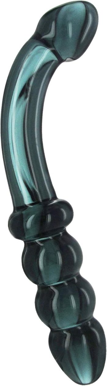 Glass Dildo - Smokey Jade