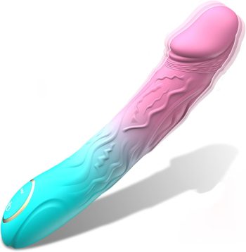 Rabbit Ears Pleasure Toy Automatic Control Adult Toy for Women 8 Inch Realistic Silicone Dick with Strong Suction Cup for Hands-Free Play - Soft Sensory Accessories Portable Gifts