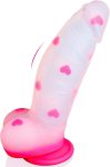 8" Big Thick Girthy Monster Fantasy Dildo - Pink Clear Liquid Silicone Dildos, Strap on Dildo with Suction Cup, Wide Large Riding Dildos for G Spot Anal, Adult Sex Toys & Games for Women Men Couples