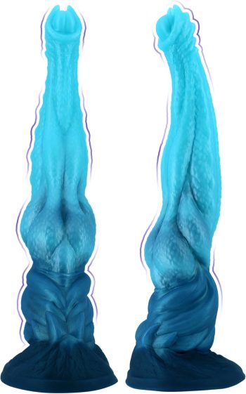 Horse Dildo 13.4'' Super Long Monster Dildo Sex Toy with Knot and Suction Cup, Giant Fantasy Silicone Dragon Dildos Anal Plug Sex Toys for Women and Men